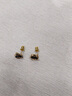 蕉夏黑色三角耳釘女2024新款氣質(zhì)名媛高級(jí)感禮物輕奢小眾耳飾 黑色幾何三角耳釘 曬單實(shí)拍圖