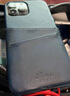 錦灝 iPhone15ProMax手機(jī)殼皮革蘋果14plus插卡全包防摔13保護(hù)套12商務(wù)高檔潮流 藍(lán)色 蘋果iPhone 13 Pro Max 曬單實(shí)拍圖
