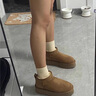 緋垚冬季雪地靴女加絨加厚棉鞋女厚底增高皮毛一體防滑保暖短筒靴 駝色 36 曬單實拍圖