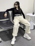 洛夢希菲（ROMOHIPH）品牌老爹鞋女秋季新款透氣運動厚底薄款休閑阿甘鞋 灰色 37 曬單實拍圖