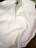 兒童白色長(cháng)袖polo衫男女童T恤打底衫學(xué)生班服校服翻領(lǐng)上衣秋冬裝 白色長(cháng)袖polo-秋冬加絨款 140 曬單實(shí)拍圖