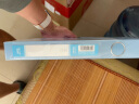 得力(deli)A4 35mm塑料文件盒  时尚简约彩透系列 财务票据试卷收纳档案盒 蓝色63210 实拍图