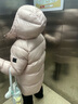 哈吉斯（HAZZYS）品牌童裝女童羽絨服冬新品百搭抑菌防靜電連帽中長(zhǎng)款羽絨服 玫瑰粉 160 曬單實(shí)拍圖