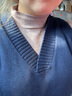 妃奧絨【撤柜精品】半高領綿絨針織衫女加厚打底衫毛衣套頭百搭秋冬季 駝色 2XL 曬單實拍圖