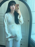 孕尚月子服秋冬產(chǎn)后純棉和服系帶哺乳睡衣孕期待產(chǎn)孕婦家居服孕媽裝 杏色 XL 曬單實(shí)拍圖