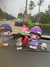 風(fēng)云志新款可愛(ài)搖頭公仔女創(chuàng  )意車(chē)上四輪車(chē)載中控臺2024車(chē)內裝飾汽車(chē)擺件 【一家三口】+男寶+太陽(yáng)花+墊 曬單實(shí)拍圖