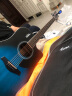 卢森（Rosen）G12单板民谣吉他初学者面单木吉他儿童入门吉它男女生旅行乐器 41英寸墨蓝色【G12经典款】 实拍图