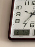 北极星（POLARIS） 挂钟万年历温湿度计创意客厅日历挂表钟表36*35cm 实拍图