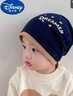 迪士尼新款嬰兒帽子春秋款套頭帽寶寶帽子韓系堆堆帽兒童秋冬季防風(fēng)男童 DREAMER套頭帽-藍色 彈力帽圍-建議6-24個(gè)月 曬單實(shí)拍圖