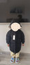G.duck小黃鴨兒童羽絨棉服寶寶棉衣男童韓版女童棉襖中長(cháng)款冬季保暖外套 黑色 110 cm （建議身高90-100cm） 曬單實(shí)拍圖