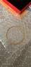 中國黃金（CHINA GOLD）足金5G硬金蹦迪兩圈記憶黃金戒指送女友老婆七夕節(jié)情人節(jié)禮物 金重約4.2g 曬單實(shí)拍圖