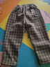 G.duck小黃鴨女童加絨褲子秋冬兒童長(cháng)褲加厚保暖寶寶衛褲女孩毛呢格子褲 咖色 120 建議110-120cm5-6歲 曬單實(shí)拍圖