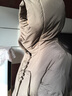 雋狐中老年羽絨服女款過膝長款媽媽冬裝新款加厚大碼老人奶奶太太外套 卡其 3XL 【推薦121-135斤】 曬單實拍圖