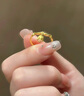 允禎珠寶老鳳凰足金999鈴蘭花項鏈鈴蘭花戒指花朵套結(jié)婚紀(jì)念日禮物送老婆 戒指約2.85g 曬單實拍圖