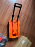 喜路仕小推車(chē)手拖車(chē)搬運拉車(chē)推車(chē)拉桿車(chē)手推車(chē)小拖車(chē)折疊平板車(chē)BY01系列 6輪款1.5英寸TPE輪 承重400斤橙 曬單實(shí)拍圖