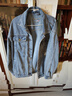 真維斯（JEANSWEST）牛仔夾克男士2025秋季潮牌刺繡工裝上衣牛仔外套男藍色2XL 曬單實(shí)拍圖
