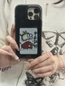 墨小家彩顯屏iPhone16promax墨水屏手機殼蘋果15/14/13promax支架防摔全包邊帶相機按鍵 墨暈黑+獨家6色大屏+隨心換圖+相機按鍵全包 iPhone 16 Pro Max 曬單實拍圖