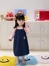 幼歌（YOUGE）【軟牛仔】嬰幼兒品卡通刺繡純色吊帶娃娃裙百搭可愛(ài)連衣裙 牛仔藍 90 cm 曬單實(shí)拍圖