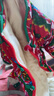 贏(yíng)一貝（Yingyibei）東北大花棉襖寶寶冬季連體棉服周歲嬰兒衣服冬裝加絨加厚軍棉大衣 大花哈衣含帽子 73 曬單實(shí)拍圖