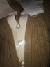 法姿迪新款針織衫女兩件裝春秋打底衫女洋氣v領(lǐng)馬甲背心針織毛衣女坎肩 打底衫+馬甲駝色 2XL(建議125-135斤) 曬單實(shí)拍圖