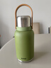 蘇泊爾（SUPOR）保溫杯大容量男女士不銹鋼高顏值帶茶隔杯子便攜戶(hù)外運動(dòng)保溫壺 1.2L青草綠-分享杯蓋帶茶濾 曬單實(shí)拍圖
