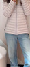 迪卡儂羽絨服女短款輕薄外套戶外運(yùn)動(dòng)保暖內(nèi)膽米白色M-4985446 曬單實(shí)拍圖