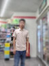 唐號（tanghao）polo衫短袖男士2024夏季新款修身透氣珠地棉男士翻領(lǐng)半袖虎頭T恤 白色 XL 曬單實(shí)拍圖
