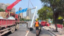 高速公路交通指示牌道路路口標識牌路名路牌桿懸臂F桿標志牌定制 交通標識牌 曬單實(shí)拍圖