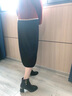 富貴鳥(niǎo)中年女鞋粗跟真皮短靴女款厚底增高皮靴女靴軟底媽媽鞋加絨可選 黑色【跟高4CM】 37 曬單實(shí)拍圖