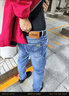 Lee【張凌赫代言】春夏731舒適中腰錐形懷舊復(fù)古藍(lán)色休閑男牛仔褲 中藍(lán)色 36 曬單實(shí)拍圖