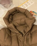 坦博爾冬季泡芙羽絨服女長(cháng)款連帽加厚面包服秋冬保暖外套TBF530832D 堅果殼色 XS (155) 曬單實(shí)拍圖