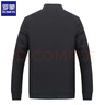 羅蒙（ROMON）品牌輕奢夾克外套男秋冬季加棉厚款立領(lǐng)爸爸保暖冬裝上衣N9903 黑色加棉 M (170) (建議體重120斤以下) 曬單實(shí)拍圖
