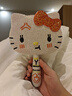 勛貍粑鏡子diy材料包hellokitty滿(mǎn)鉆手工貼鉆改造手持化妝鏡粘鉆石鑲鉆 白色手持鏡+材料包 曬單實(shí)拍圖