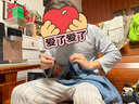 優(yōu)奇嬰兒牛仔背帶褲秋冬連體衣幼兒連身褲加絨保暖牛仔褲洋氣寶寶褲子 曬單實拍圖