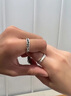 花影（HUAYING）輕奢銀情侶戒指一對(duì)女對(duì)戒活口表白七夕情人節(jié)生日禮物送男女朋友 【朝思暮念】情侶對(duì)戒*品牌禮盒 曬單實(shí)拍圖