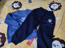 巴布豆寶寶衣服男童加絨套裝冬季新款中小童加厚保暖防風(fēng)卡通洋氣童裝 海軍藍 巴布藍恐龍+藍 爪印巴布X 110 曬單實(shí)拍圖