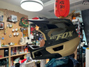 蝠貍（BATFOX）美國BATFOX頭盔山地車全盔BMX越野速降綠道林道護臉自行車安全帽 LA109-卡其迷彩 L(57-61CM) 曬單實拍圖