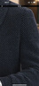 皮爾卡丹（pierre cardin）冬季休閑外套男士加絨翻領(lǐng)毛呢大衣短款潮流男裝金貂絨呢子夾克 深灰色 XL 建議135斤以下 曬單實(shí)拍圖