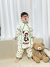 ibaby/英倫寶貝泡泡瑪特聯(lián)名恒溫嬰兒睡袋兒童防踢被子秋冬款連體睡衣 舒適款-竹子熊貓（適合20-24℃） 120碼 身高110-120cm體重13-22kg 曬單實(shí)拍圖