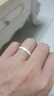 泛哲思 男女磨砂足銀戒簡(jiǎn)約韓版潮閉口銀戒子食指中指單身尾戒免費刻字 周長(cháng)約58mm19號 曬單實(shí)拍圖