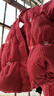 迪士尼寶寶寶寶羽絨棉服冬季嬰幼兒童加厚外套女棉襖過(guò)年服周歲女寶寶過(guò)年服 紅色 90 曬單實(shí)拍圖