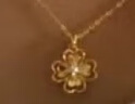 周六福18k金項(xiàng)鏈女鉆石四葉草吊墜送女友 W0613496 40+5cm七夕生日禮物 曬單實(shí)拍圖