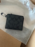 蔻馳（COACH）奧萊男士經(jīng)典標志三合一錢(qián)包 碳灰色/黑色 曬單實(shí)拍圖