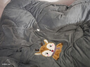 邁恩加厚抱枕被子兩用冬天辦公室午休被可折疊空調被汽車(chē)載靠墊枕頭被 深灰吉祥鹿【加大加厚雙面絨】 50cm*50cm 展開(kāi)后150*190cm 曬單實(shí)拍圖