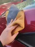 京格洗車(chē)毛巾擦車(chē)專(zhuān)用毛巾汽車(chē)毛巾擦車(chē)巾無(wú)痕車(chē)用不掉毛加厚吸水 30*40麂皮珊瑚絨橙灰(到手2支) 曬單實(shí)拍圖