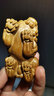 金絲楠木貔貅麒麟牛氣沖天瑞獸枯木老料擺件手把件招財動(dòng)物福氣雕 守財貔貅一只6.8*3.8*3.5 曬單實(shí)拍圖