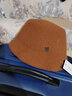 JIASHENGXI 女士呢子漁夫帽子秋冬季小檐氣質(zhì)禮帽圓頂百搭顯臉小日系盆帽 桔紅色 M(56-58cm) 曬單實(shí)拍圖