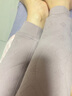 貓人（MiiOW）加肥加大碼羊毛保暖褲女冬季棉褲加絨加厚內穿打底褲東北特厚毛褲 淺紫色 XL 建議90-125斤穿 曬單實(shí)拍圖