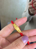 中國黃金（CHINA GOLD）足金可愛龍手鏈足金本命年生肖龍牌編織手繩節(jié)生日禮物送女友 可愛龍手鏈【紅繩】約1.3g 曬單實拍圖