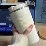 Stanisic德國品牌純鈦咖啡杯保溫杯大容量男女生高顏值水杯子便攜生日禮物 耶加白【純鈦內(nèi)膽】500ml 曬單實拍圖